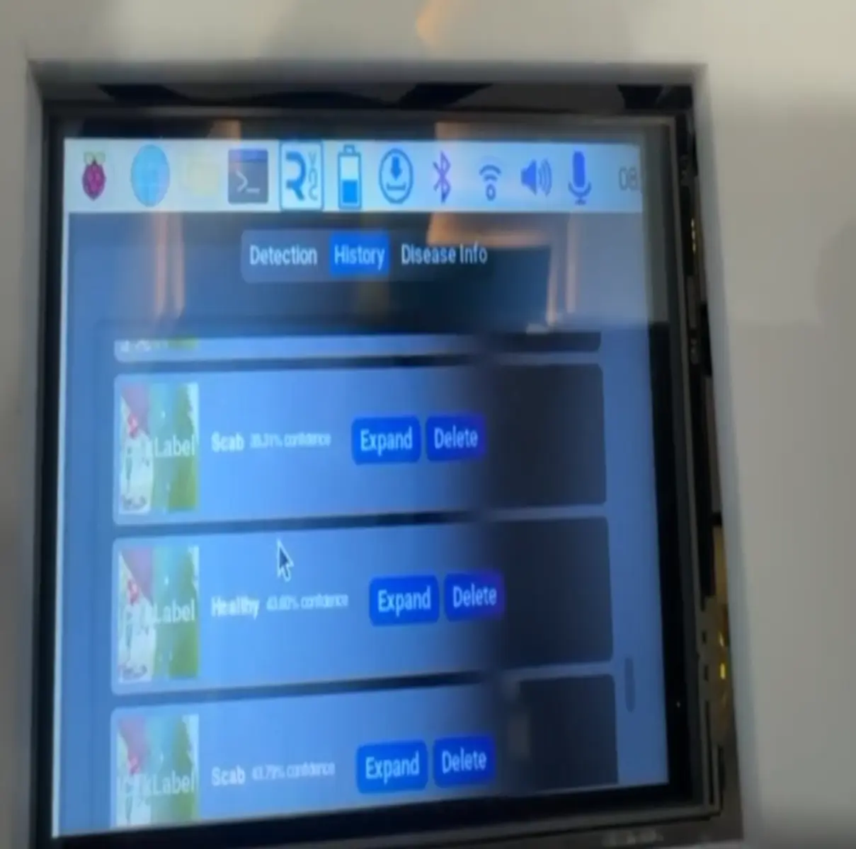 KrishiRakshak scan screen